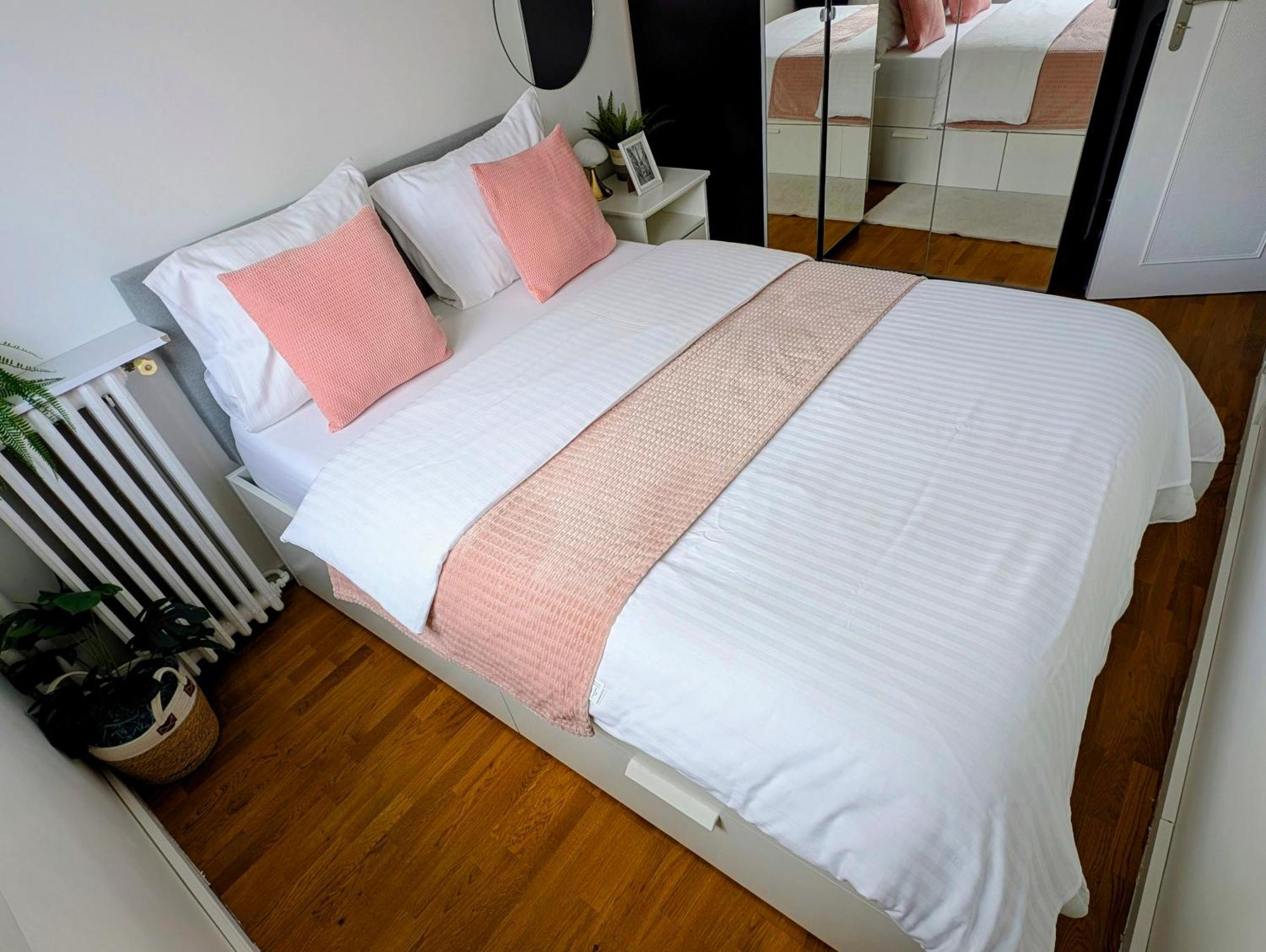 Entire 60M2 Apartment - Close To Paris - Parking - Kitchen - 2Min Rerb - Olympic'24 บรู์-ลา-แรน ภายนอก รูปภาพ